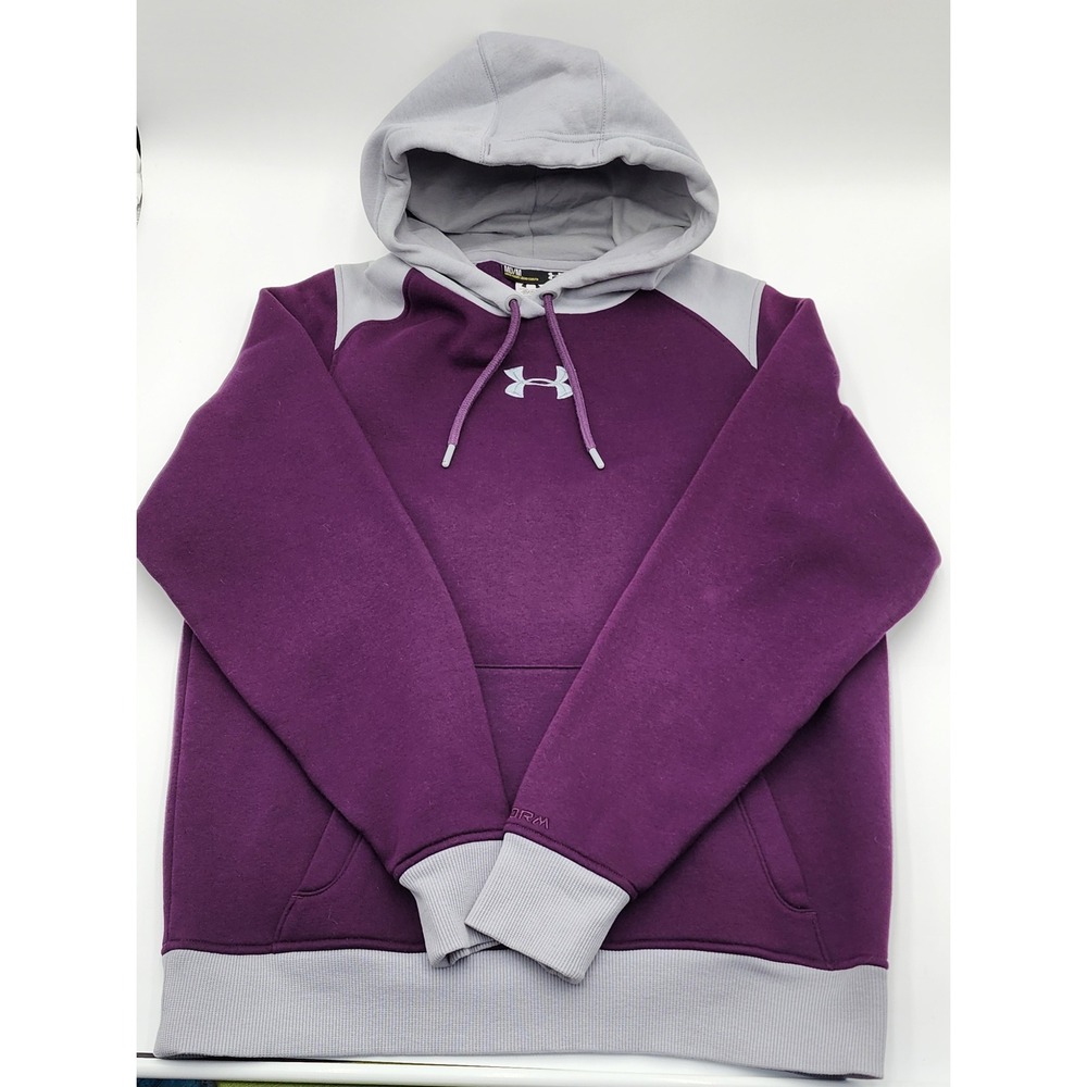 Under Armour Storm Hoodie Pullover Purple‎ Grey Men's Medium Loose Fit Athletic